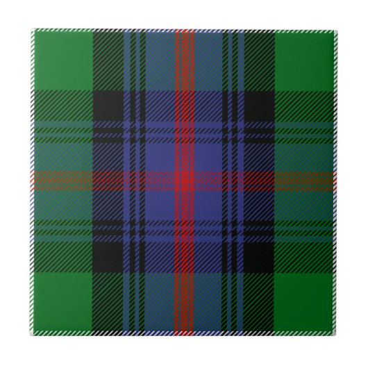 Clan Sutherland Tartan Tegeltje (Voorkant)