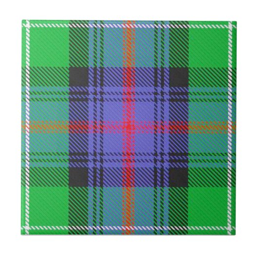 Clan Sutherland Tartan Tegeltje (Voorkant)
