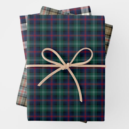 Clan Sutherland Tartan Variaties Inpakpapier Vel (In situ)