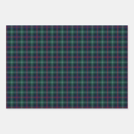 Clan Sutherland Tartan Variaties Inpakpapier Vel (Voorkant)