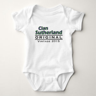 Clan Sutherland Vintage Pas je Geboortejaar Aan Romper
