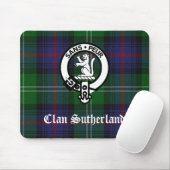 Clan Sutherland Wapen & Tartan Muismat (Met muis)