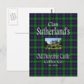 Clan Sutherland's Old Dunrobin Castle Coffee Co. Briefkaart (Voorkant / Achterkant)