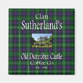 Clan Sutherland's Old Dunrobin Castle Coffee Co. Magneet (Voorkant)