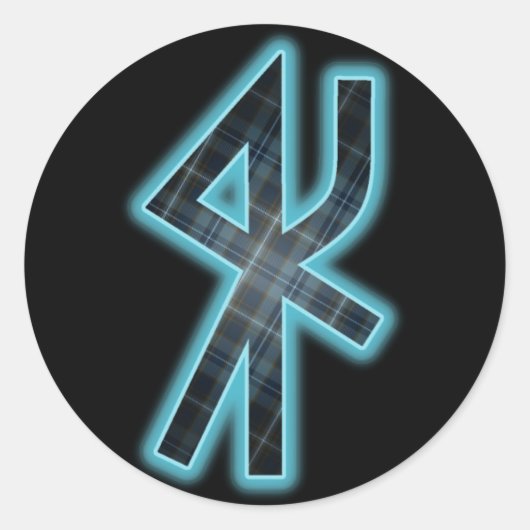 Clan Sverker Bind Rune Tartan Stickers (Voorkant)