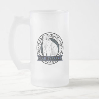 Clan Sverker "Jökull" Frosted Beer Stein Matglas Bierpul