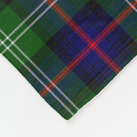 Clan Swinton Tartan Fleece Deken (Hoek)