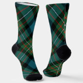 clan tartan sok met distel Crew Socks (Gebogen)
