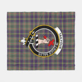 Clan Taylor Weathered Tartan Pset Fleece Deken (Voorkant (Horizontaal))
