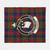Clan Tennant Tartan Plaid Fleece Deken (Voorkant (Horizontaal))