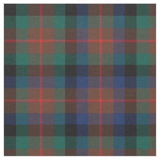 Clan Tennant Tartan Stof (Close Up)