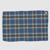 Clan Thompson Blue en Grey Scottish Tartan Golfhanddoek (Horizontaal)