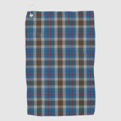 Clan Thompson Blue en Grey Scottish Tartan Golfhanddoek (Voorkant)