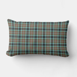 Clan Thompson Brown en Blue Hunting Tartan Kussen