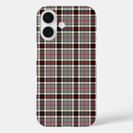 Clan Thompson Dress Tartan Grey and Red Pset iPhone 16 Hoesje