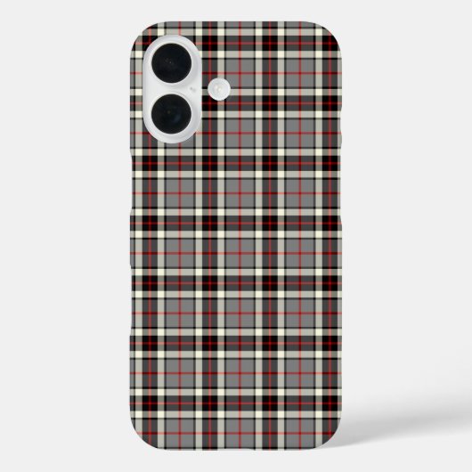 Clan Thompson Dress Tartan Grey and Red Pset Case-Mate iPhone Case (Achterkant)
