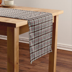 Clan Thompson Gray en Red Formal Dress Tartan Korte Tafelloper