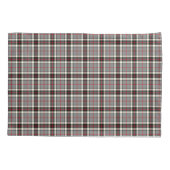 Clan Thompson Gray en Red Scottish Tartan Kussensloop (Achterkant)