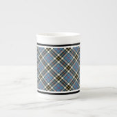 Clan Thompson Jurk Tartan Lichtblauw Plaid Porselein Kop (Voorkant)