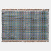 Clan Thompson Lichtblauw Schotse Tartan Deken (Voorkant)