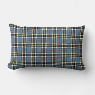 Clan Thompson Light Blue en Black Tartan Kussen