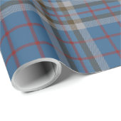 Clan Thompson Pset Blue Gray Tartan Cadeaupapier (Rol Hoek)