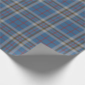 Clan Thompson Pset Blue Gray Tartan Cadeaupapier (Hoek)