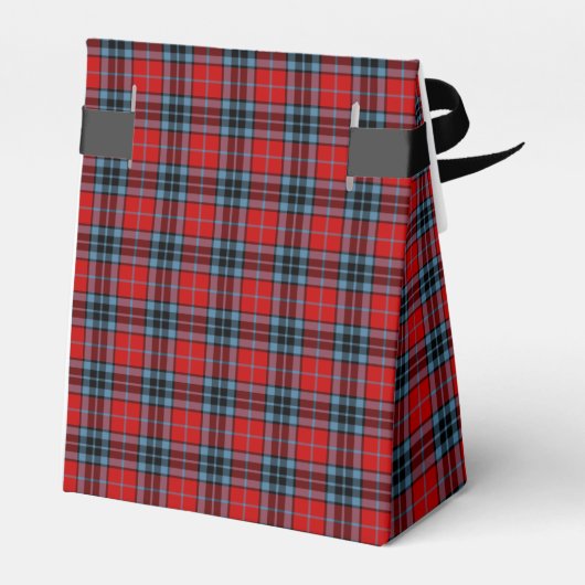 Clan Thompson Red, Blue en Black Scottish Tartan Bedankdoosjes (Achterkant)