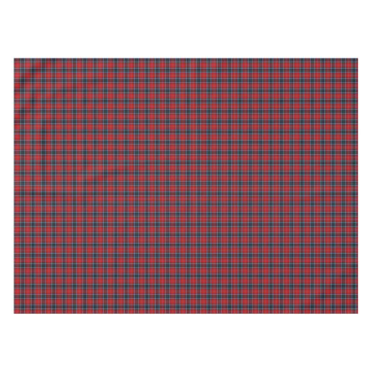 Clan Thompson Red, Blue en Black Scottish Tartan Tafelkleed (Voorkant (Horizontaal))