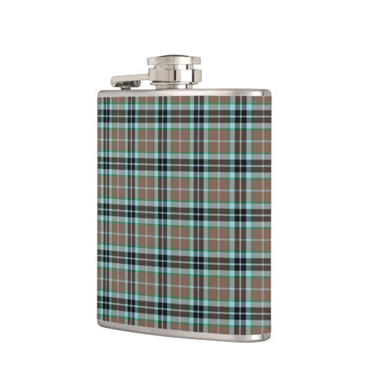 Clan Thompson Schotse jacht Tartan Heupfles (Links)