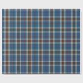 Clan Thompson Scottish Blue en Gray Tartan Pset Cadeaupapier (Vlak)