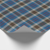 Clan Thompson Scottish Blue en Gray Tartan Pset Cadeaupapier (Hoek)
