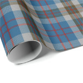 Clan Thompson Scottish Blue en Gray Tartan Pset Cadeaupapier (Rol Hoek)