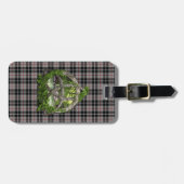Clan Thompson Tartan Celtic Trinity Bagagelabel (Voorkant horizontaal)