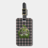 Clan Thompson Tartan Celtic Trinity Bagagelabel (Voorkant verticaal)
