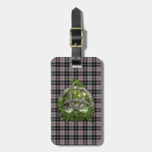 Clan Thompson Tartan Celtic Trinity Bagagelabel