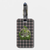Clan Thompson Tartan Celtic Trinity Bagagelabel (Achterkant verticaal)