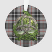 Clan Thompson Tartan Celtic Trinity Ornament (voorkant)