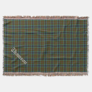 Clan Thomson Tartan Pset Custom Throw Blanket Deken