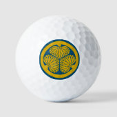 Clan Tokugawa Crest (Kamon) Golf Balls Golfballen (Voorkant)