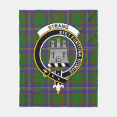 Clan trange van Balcaskie Tartan Fleece Deken (Voorkant)