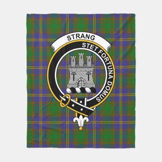 Clan trange van Balcaskie Tartan Fleece Deken (Voorkant)
