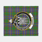 Clan trange van Balcaskie Tartan Fleece Deken (Voorkant (Horizontaal))