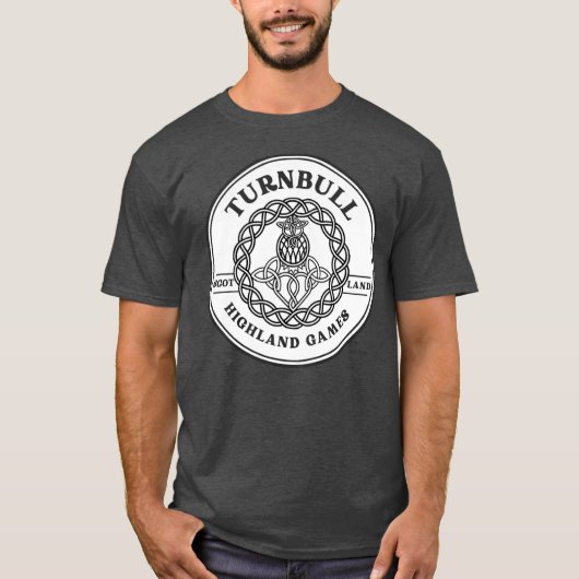 Clan Turnbull Scottish Thistle Highland Games T-shirt (Voorkant)