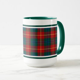 Clan Turnbull Tartan Forest Green en Red Pset Mok
