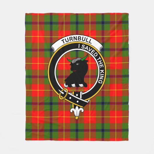 Clan Turnbull Tartan Pset Fleece Deken (Voorkant)