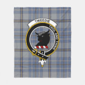 Clan Tweedie Tartan Plaid Fleece Deken (Voorkant)