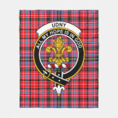 Clan Udny Tartan Pset Fleece Deken (Voorkant)