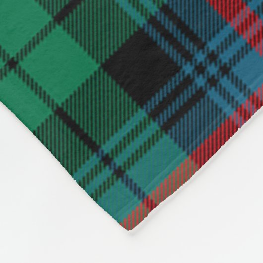 Clan Urquhart Broad Red Ancient Tartan Plaid Fleece Deken (Hoek)