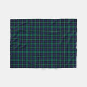 Clan Urquhart Tartan Blue en Green Scottish Pset Fleece Deken (Voorkant (Horizontaal))